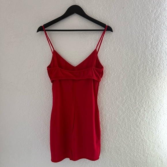 Vintage Red Stretchy Mini Dress - Picture 4 of 4